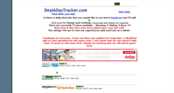 Desktop Screenshot of dealadaytracker.com